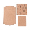 Kraft Paper Boxes and Earring Jewelry Display Cards CON-L015-B06-2