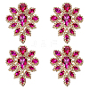 4Pcs Teardrop Shape Hotfix Rhinestone Iron on Patches PATC-FG0002-25A-1