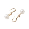 Acrylic Pearl Pendants Dangle Earrings EJEW-JE06017-4