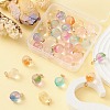 32Pcs 8 Style Transparent Spray Painted Glass Pendants GLAA-YW0001-58-6