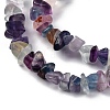 Natural Fluorite Chip Bead Strands G-M205-08-5