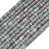 Natural African Bloodstone Beads Strands G-P575-B11-6x1mm-2