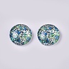 Glass Cabochons GLAA-WH0015-09F-2