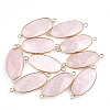 Natural Rose Quartz Links connectors X-G-S344-03G-1