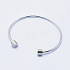 Eco-Friendly 316 Surgical Stainless Steel Cuff Bangle Making STAS-I078-02P-NR-1