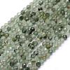 Natural Green Rutilated Quartz Beads Strands G-E411-18-3mm-1