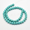 Synthetic Turquoise Beads Strands X-TURQ-F007-01B-8mm-2