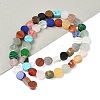 Natural Mixed Stone Flat Round Beads strands G-M454-B01-1
