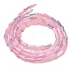 Baking Painted Glass Beads Strands DGLA-D001-03D-2