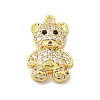 Brass Micro Pave Cubic Zirconia Pendants KK-P230-02G-1