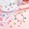   48Pcs 12 Style Spray Painted Alloy Pendants FIND-PH0002-39-2