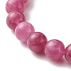 Reiki Crystal Natural Chalcedony Imitation Tourmaline Stretch Bracelets Set for Men Women BJEW-JB06806-02-12