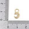 925 Sterling Silver Micro Pave Clear Cubic Zirconia Charms STER-G048-01G-01-3
