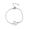 201 Stainless Steel Fox Link Bracelets BJEW-B128-05P-4