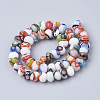 Handmade Millefiori Lampwork Beads Strands LAMP-T005-27-2