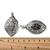Natural Snowflake Obsidian Pendants G-Q158-02A-3