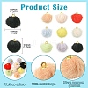 20Pcs Plush Pompom Pendants FIND-YW0008-65A-3