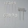 Alloy Rhinestone Cake Toppers DIY-WH0366-88A-1