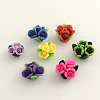 Handmade Polymer Clay Flower Beads X-CLAY-Q191-M07-1