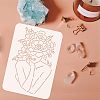 PET Hollow out Drawing Painting Stencils Sets for Kids Teen Boys Girls DIY-WH0172-746-3