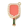 Brass Enamel Pendants KK-K427-54G-1