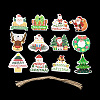 Christmas Theme Paper Big Pendant Decorations HJEW-F018-01-2