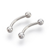 304 Stainless Steel Nose Studs Nose Piercing Jewelry EJEW-L207-G01-1