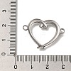 304 Stainless Steel Connector Charms STAS-H223-27AS-3