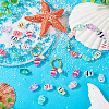 18Pcs 9 Colors Glass Beads LAMP-TA0001-83-7