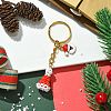 Christmas Hat Woven Glass Keychains KEYC-MZ00016-2