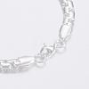 304 Stainless Steel Box Chain Bracelets BJEW-H508-12S-2