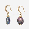 Baroque Pearl Keshi Pearl Dangle Earrings EJEW-JE02832-01-1