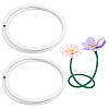 2 Rolls Plastic Aluminum Curved Shaped Tube FIND-PH0029-23A-1