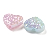 UV Plating Iridescent Acrylic Beads X-OACR-G039-18-2