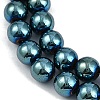 Electroplated Synthetic Magnetic Hematite Beads Strands G-G174-L01-01-3