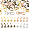 20Pcs 4 Colors Alloy Swivel Lobster Claw Clasps IFIN-TA0001-73-2