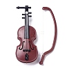 Creative Mini Resin Violin DJEW-C001-01-1