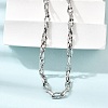 5MM 304 Stainless Steel Twisted Oval Link Chain Necklaces for Man and Women SA-CBAB767-18B-P-2