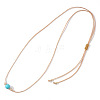 Stylish and Versatile Design Synthetic Turquoise Adjustable Beaded Necklaces for Women BE8921-1