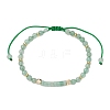 Natural Green Aventurine Braided Bead Bracelets BJEW-JB11241-03-2