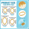 400Pcs 4 Styles 304 Stainless Steel Jump Rings STAS-TA0005-82-4