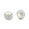 Rondelle Polymer Clay European Beads X2-FIND-U001-01T-1