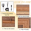 1Pc PVC Foam 3D Self-Adhesive Waterproof Wallpaper Border DIY-CP0011-42E-6