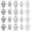 DICOSMETIC 20Pcs 5 Style 304 Stainless Steel Pendants Cabochon Settings STAS-DC0004-74-1