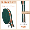 10 Yards Polyester Striped Ribbon SRIB-WH0011-068B-2