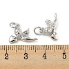 Rack Plating Brass Micro Pave Cubic Zirconia Charms KK-E093-02P-3