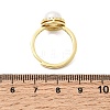 Adjustable Brass Micro Pave Cubic Zirconia Finger Rings CU-CBABA66-06G-5