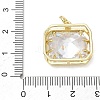 Brass Pave Clear Cubic Zirconia Pendants KK-CBA56EF-36A-G-3