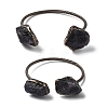 Natural Amethyst Beads Cuff Bangles BJEW-Q070-02R-02-4