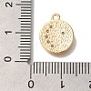 Brass Micro Pave Cubic Zirconia Pendants KK-U038-08G-3